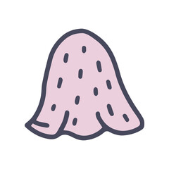 sauna woolen hat color vector doodle simple icon