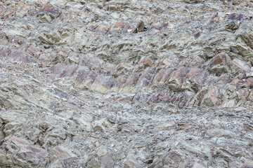 A section in a natural quarry in the Southern Carpathians region in Romania.