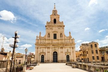 Panoramic View of The Mother Church of Saint Mary of the Stars (Chiesa Madre di Santa Maria delle...