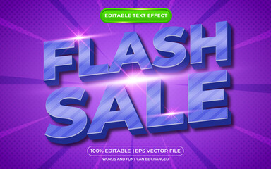 Editable text effect flash sale