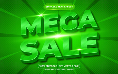 Editable text effect mega sale
