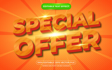 Editable text effect special offer