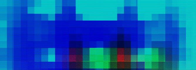 Abstract glitch art background image.