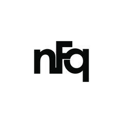 nfq initial letter monogram logo design