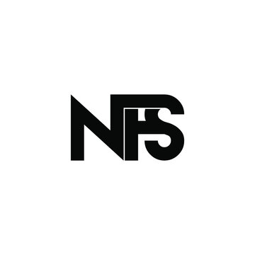 nfs initial letter monogram logo design