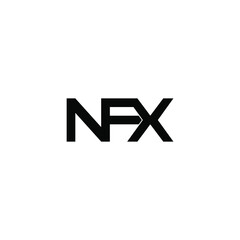 Obraz premium nfx initial letter monogram logo design
