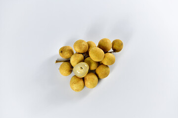 Longan - Thai fruit isolated on white background