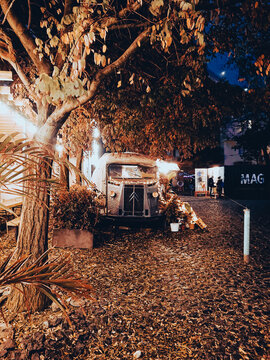 Vintage truck in the street 