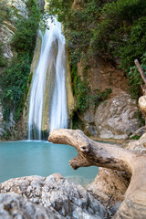Neda Wasserfall auf Peloponnes in Griechenland