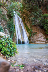 Neda Wasserfall auf Peloponnes in Griechenland