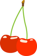 さくらんぼのイラスト