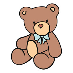 Fototapeta premium teddy bear with a bow