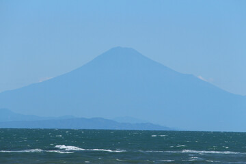 御前崎から眺める富士山