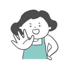 止める主婦