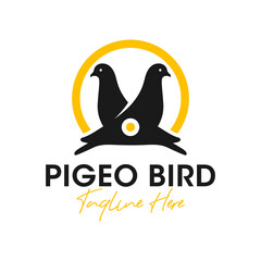 pigeon inspiration illustration logo design