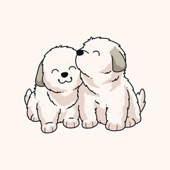 cute dog vector illustration design