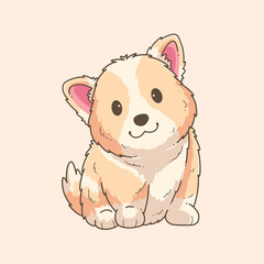 cute dog vector illustration design