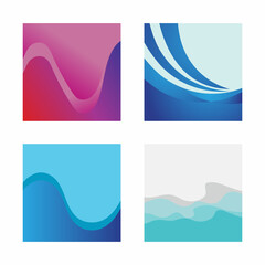 Abstract Water wave design background