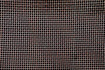 An old steel screen used for insect protection.