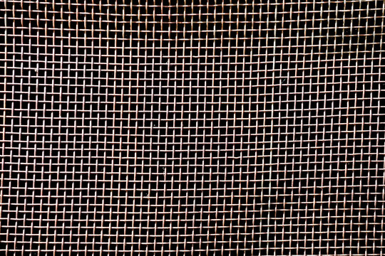 An old steel screen used for insect protection.