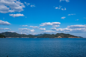 美しい日本の風景　海と青空のイメージ