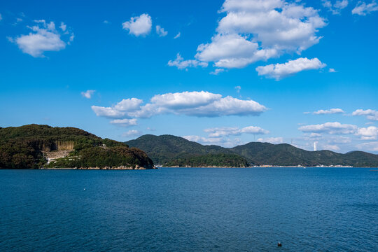 美しい日本の風景　海と青空のイメージ
