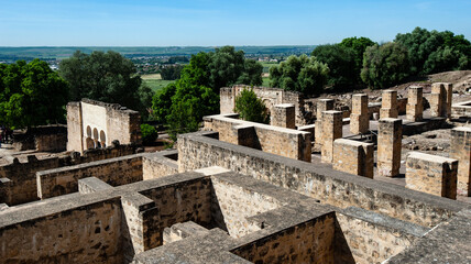 Madinat al-Zahra (Medina Azahara), the ruins of a fortified Arab Muslim medieval palace-city near Cordoba, Spain