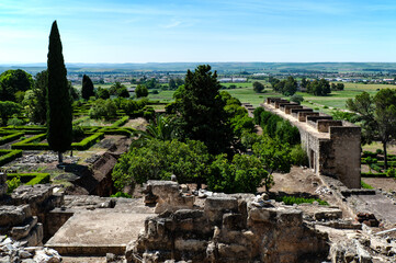 Madinat al-Zahra (Medina Azahara), the ruins of a fortified Arab Muslim medieval palace-city near Cordoba, Spain