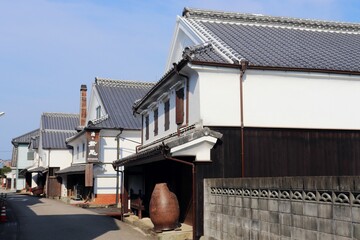 肥前浜宿酒蔵通りの風景