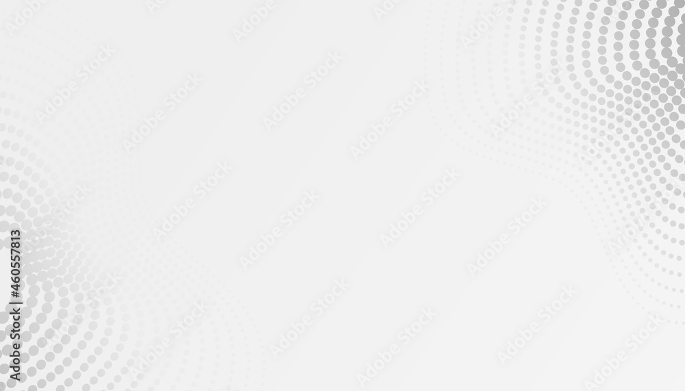 Poster abstract gray wireframe technology background with halftone effect. vector