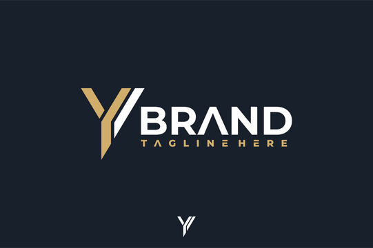 simple minimal letter Y logo