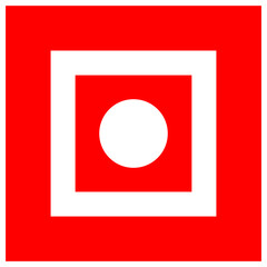 Shipboard General Alarm Symbol Sign, Vector Illustration, Isolate On White Background Label. EPS10