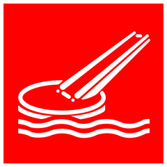 Marine Evacuation Slide Symbol Sign, Vector Illustration, Isolate On White Background Label. EPS10