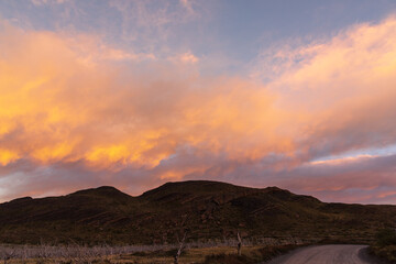 Spectacular sky image. Space concept. Stunning sunrise and sunset cloudscape.