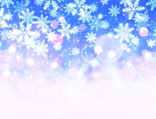 雪の結晶　背景壁紙