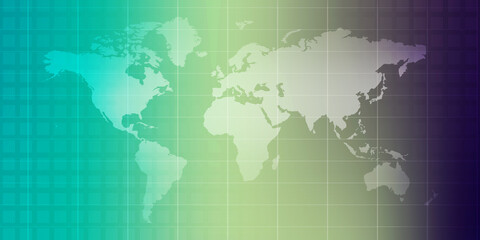 2d illustration world map abstract background