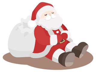 休憩するサンタクロース