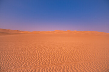 Beautiful natural landscape of Namib Desert. The region with the lowest population density in the world. A popular tourist country and destination in Africa, Namibia.