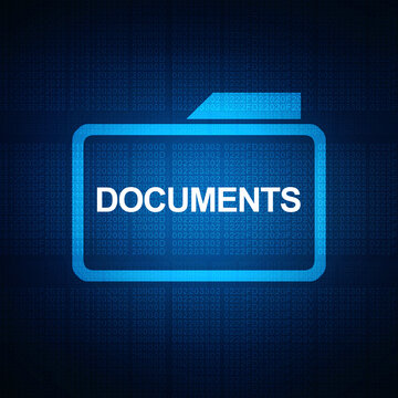 2d rendering folder with documents