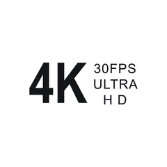 Fototapeta premium 4K 30fps ultra hd logo