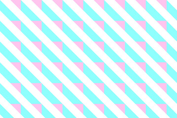 水色とピンク色のストライプ柄