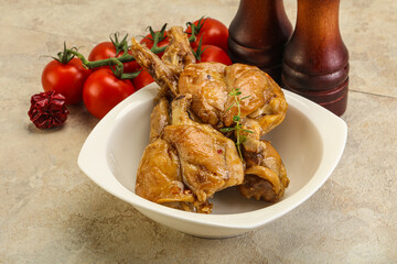 Rabbit stew in spicy sauce