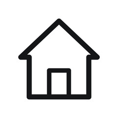 home icon on a white background