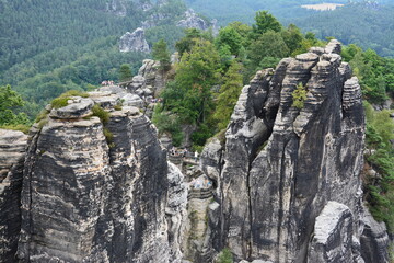 Sächsische Schweiz Bastei Kurort Rathen an der Elbe