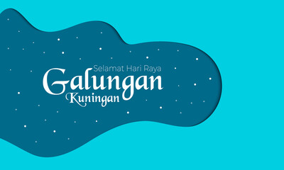 Happy Galungan Kuningan Day Simple Greeting Paper