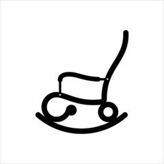 Rocking Chair Icon, Curved Band Chair