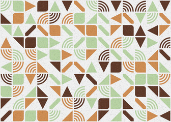 Abstract Geometric Pattern generative computational art illustration