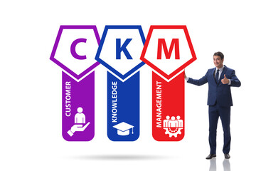 Customer knowledge management business concept