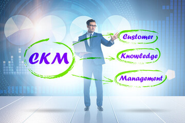Customer knowledge management business concept