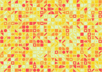 Abstract Geometric Pattern generative computational art illustration